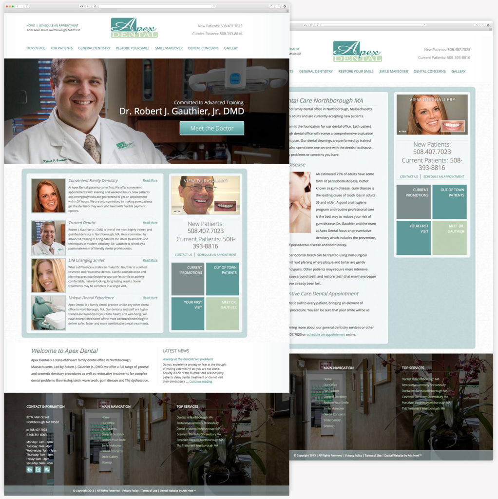 Dental Website for Dr. Gauthier