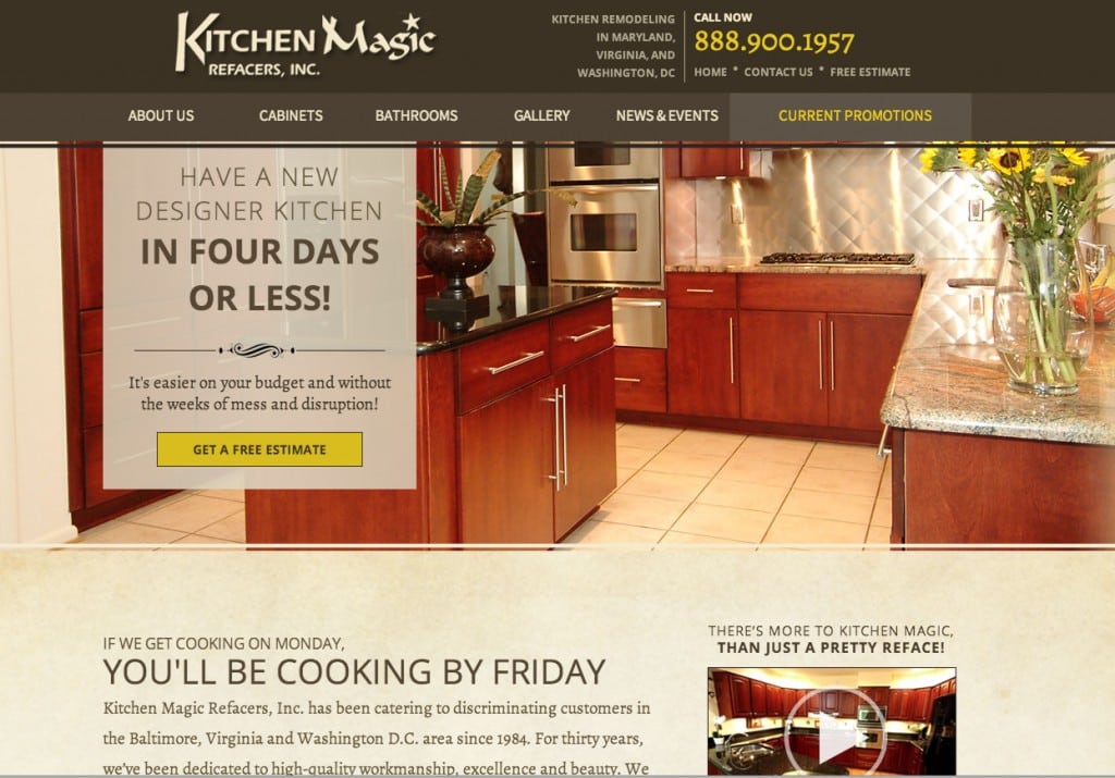 Kitchen Magic Refacers Website By Ads Next